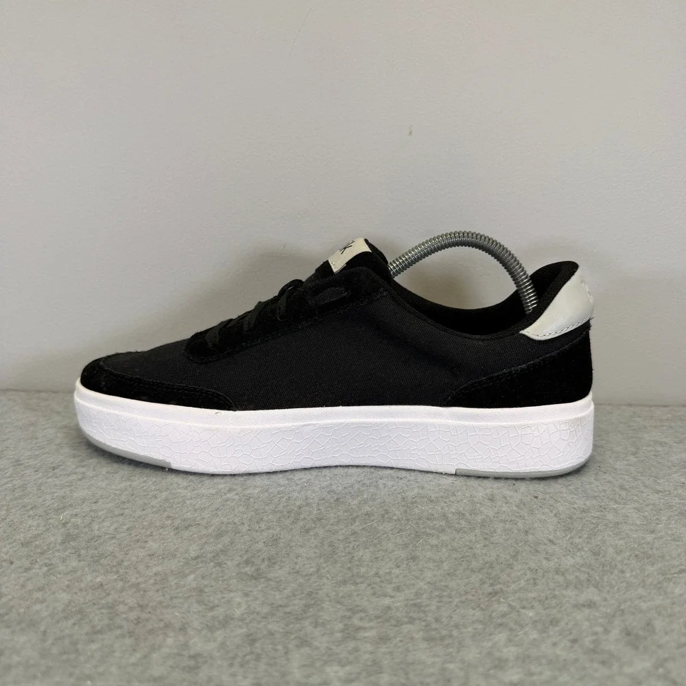 Kizik Prague Women Shoe Size 7.5 Black Canvas Hands Free Step In Comfort Sneaker